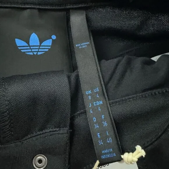 NWT Adidas Women’s Club Adibreak Black Snap Leg Track Pants Activewear Size 4 - Picture 6 of 14